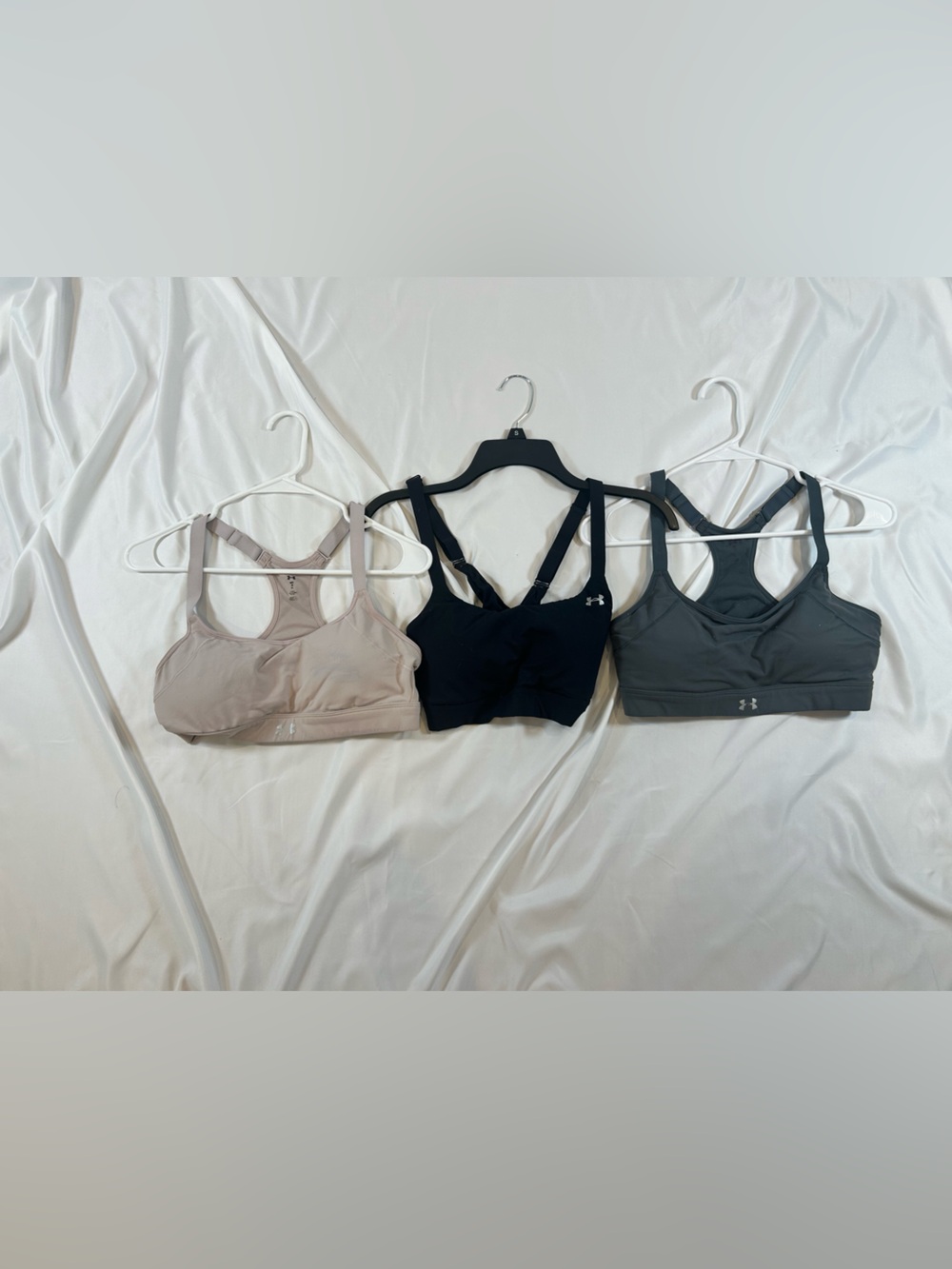 Under Armour Women’s Sports Bra Trio - Beige, Black, Gray